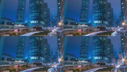 夜间城市交通高清在线视频素材下载