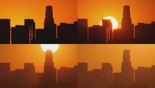 延时拍摄太阳升起高清在线视频素材下载