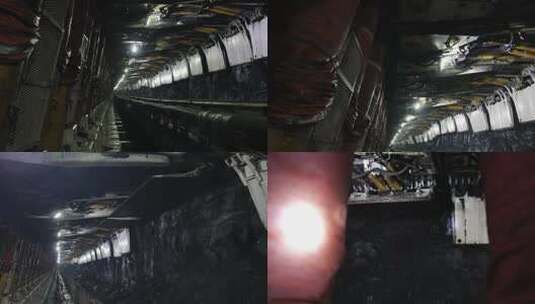 煤矿井下顶板护板高清在线视频素材下载