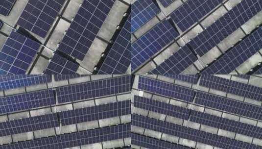 太阳能板 光伏发电 太阳能 蓄能 电池高清在线视频素材下载
