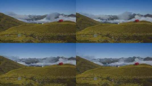 新西兰山间小屋延时高清在线视频素材下载