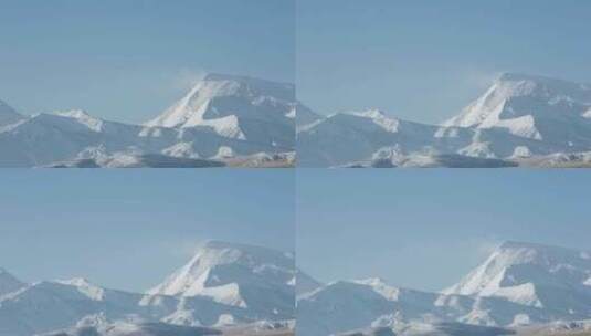 C玛旁雍错雪山4K延时摄影高清在线视频素材下载