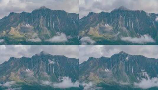 云南白马雪山自然保护区夏季山峰延时摄影高清在线视频素材下载