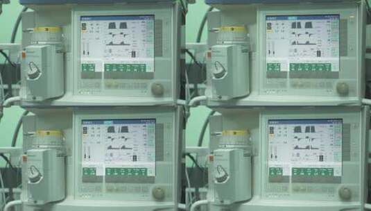 医院 手术室 麻醉 监测仪器 医生 患者高清在线视频素材下载