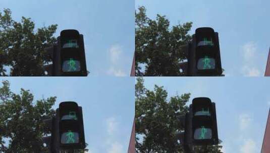 城市交通指示灯监控实拍高清在线视频素材下载