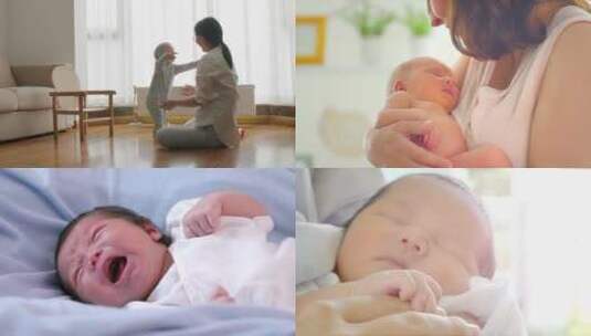 【合集】抱在怀里的小婴儿高清在线视频素材下载