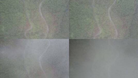 大自然森岭云雾航拍高清在线视频素材下载