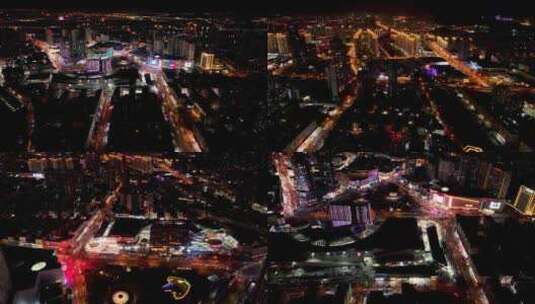 航拍-城市夜景-2高清在线视频素材下载