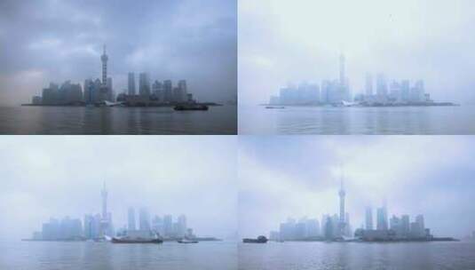 上海黄浦江 东方明珠 魔都 外滩延时拍摄高清在线视频素材下载