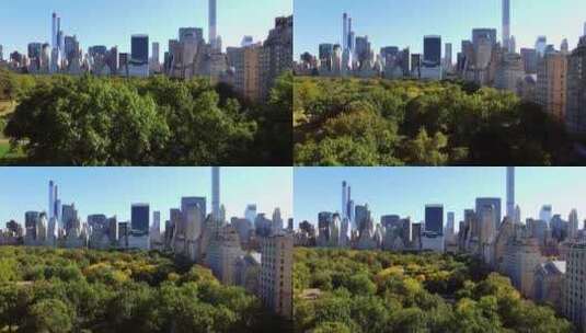 森林中的城市高清在线视频素材下载