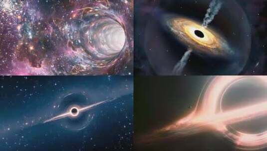 黑洞 太空 宇宙  银河系 科幻高清在线视频素材下载