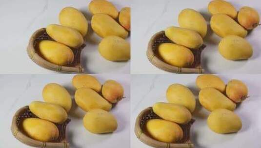 芒果芒果展示水果新鲜的芒果高清在线视频素材下载