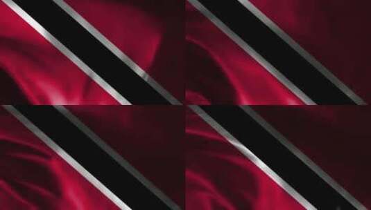 特立尼达和多巴哥挥舞旗帜。特立尼达和多巴高清在线视频素材下载