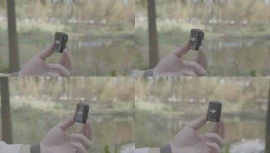 DJI MIC2代麦克风黑色高清在线视频素材下载