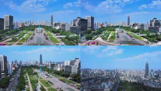 泉城广场 济南地标 泉标2023高清在线视频素材下载