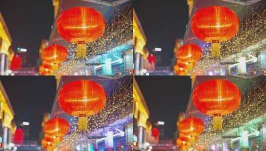 灯笼红灯笼过年春节新年氛围高清在线视频素材下载