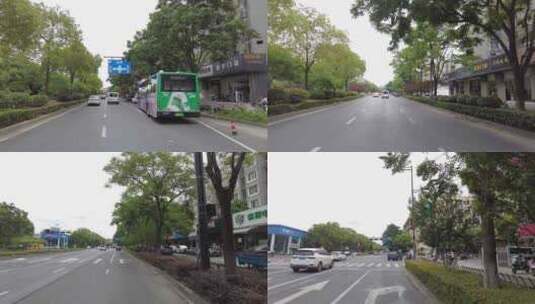 汽车行驶在城市街道高清在线视频素材下载