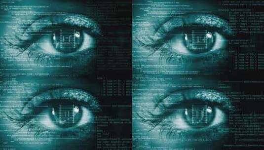 眼睛科技代码高清在线视频素材下载
