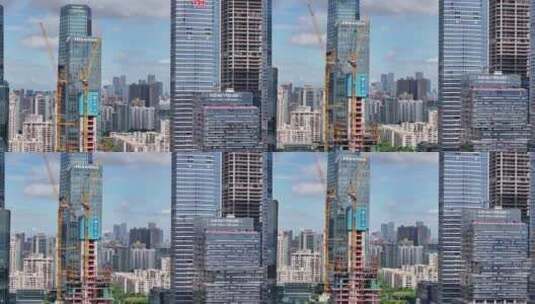 深圳城市建设工地大楼高清在线视频素材下载