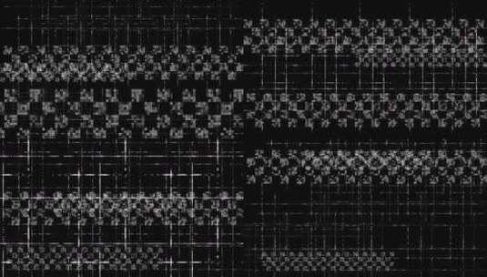 黑白科技感线条网格特效高清在线视频素材下载