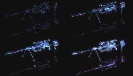 赛博朋克Skyfi HUD数字武器高清在线视频素材下载