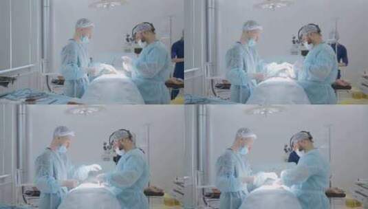 外科医生在医院手术期间。行动。医疗护士正高清在线视频素材下载