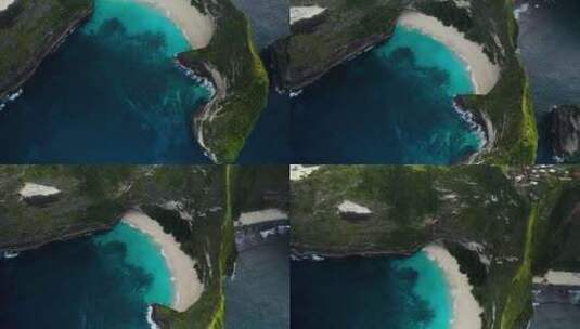 巴厘岛佩尼达岛Trex航拍高清在线视频素材下载