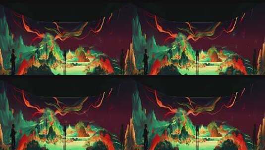 山海经-一目国人沉浸式空间效果高清在线视频素材下载