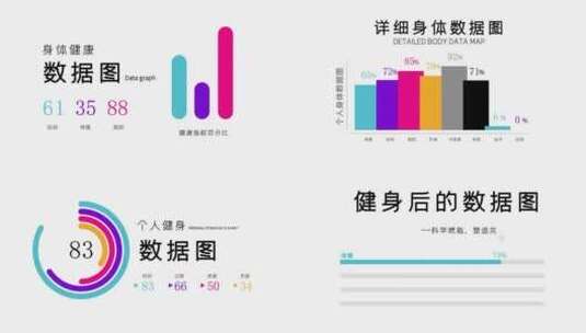 健身数据高清AE视频素材下载