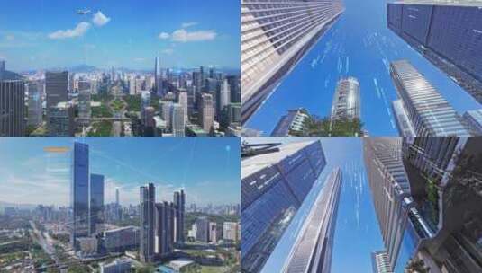 智慧科技城市高清AE视频素材下载