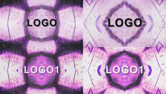 绚丽唯美时尚LOGO万花筒AE工程高清AE视频素材下载