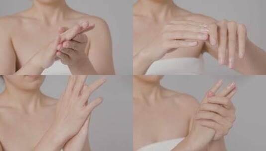 女性护理 擦面霜 护肤品广告视频素材高清在线视频素材下载