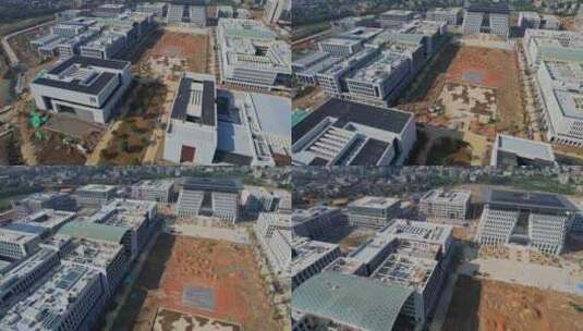 航拍福建福耀科技大学高清在线视频素材下载