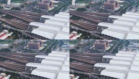 广州南站 高铁出入站高清在线视频素材下载