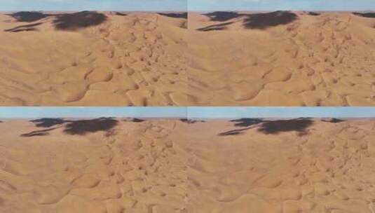 航拍内蒙古户外沙漠沙丘干旱无人区自然风景高清在线视频素材下载