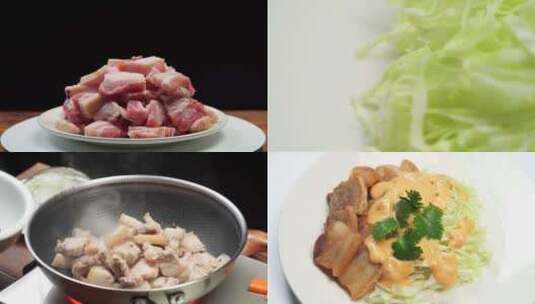 特色小吃干炸五花肉高清在线视频素材下载