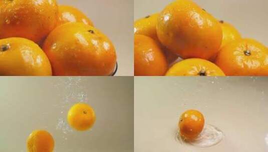 橘柑橘子高清在线视频素材下载