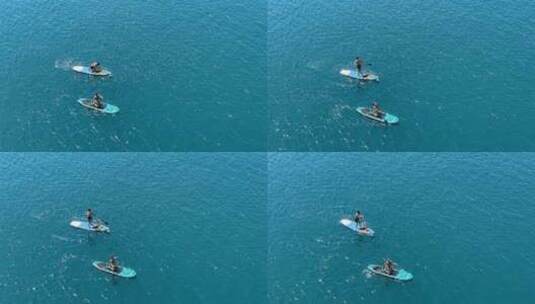 海面划桨高清在线视频素材下载