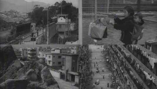 1954年 港英政府处理难民问题高清在线视频素材下载