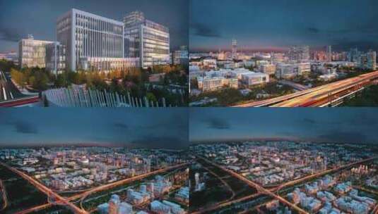 城市大夜景三维动画视频素材-1高清在线视频素材下载