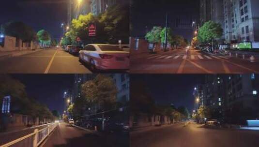 夜晚城市小道高清在线视频素材下载