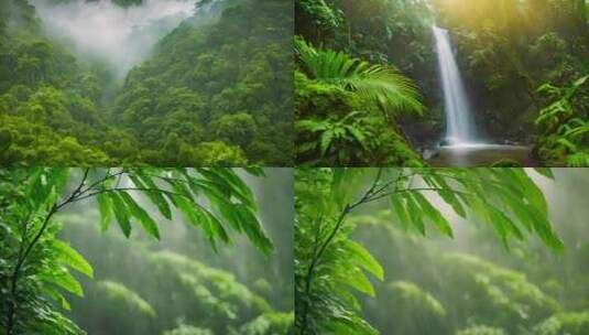 森林雨季高清在线视频素材下载