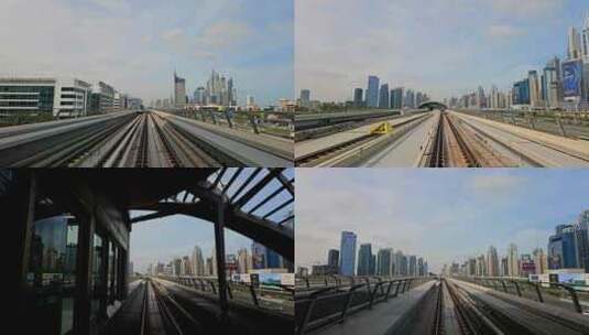 迪拜街道交通延时【4K】高清在线视频素材下载
