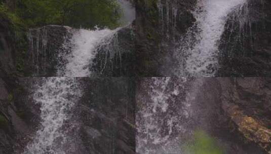 瀑布升格拍摄高清在线视频素材下载
