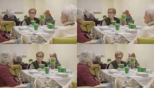 欧洲疗养院里的老人高清在线视频素材下载