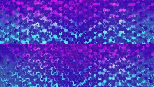 蓝紫色充满活力的动态六边形高清在线视频素材下载