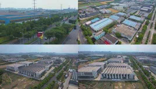 昆山张浦镇德国工业 产业园高清在线视频素材下载