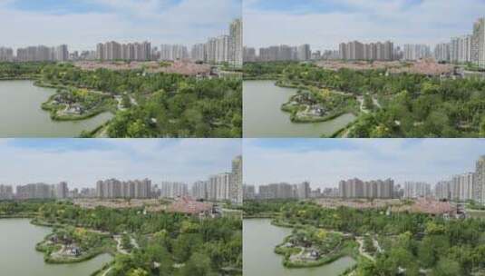 梅江生态居住区高清在线视频素材下载