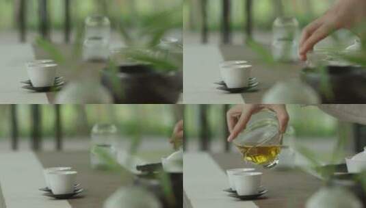倒茶 泡茶 茶文化 红茶 休闲 4k高清在线视频素材下载