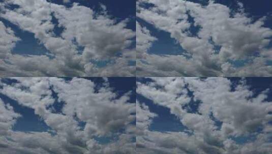【4K】蓝天白云云走高清在线视频素材下载